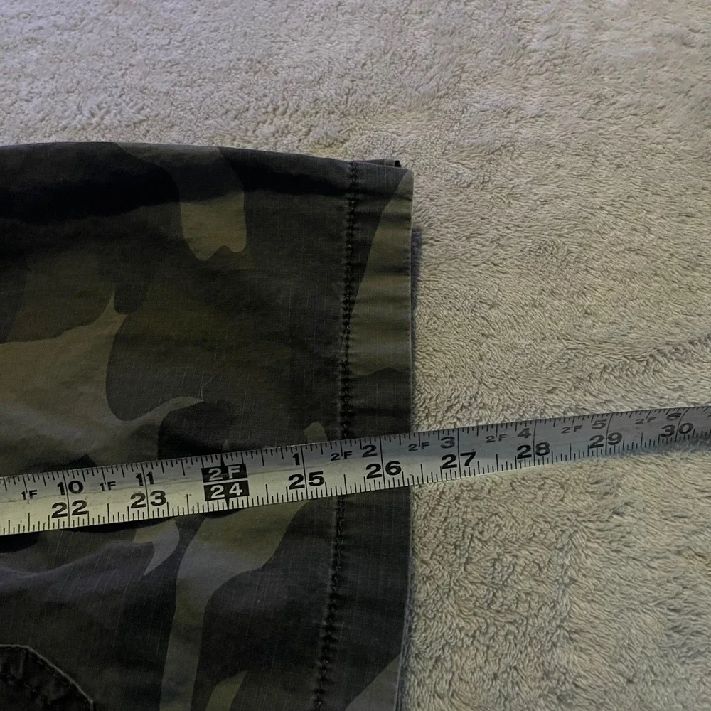 Vintage Plugg Shorts Mens 36 Gray Camo Cargo Ripstop Multi Pocket Baggy Y2K